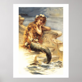 Vintage Little Sjöjungfru Poster