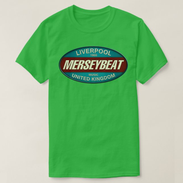 Vintage Liverpool 1960 Merseyslag UK T Shirt (Design framsida)