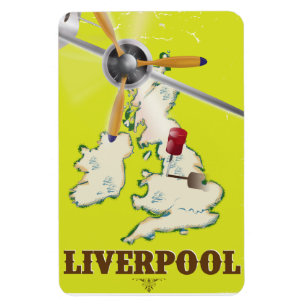 Vintage Liverpool-resemål Magnet