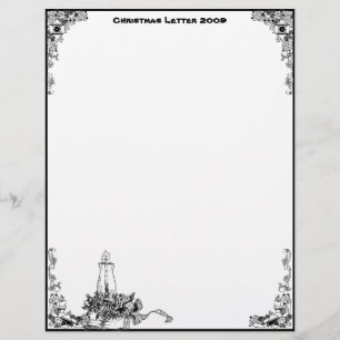 Vintage ljus jul 2009 Letterhead