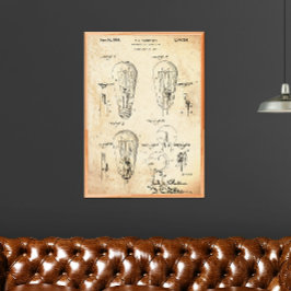 Vintage | Ljust bulbpatent Poster