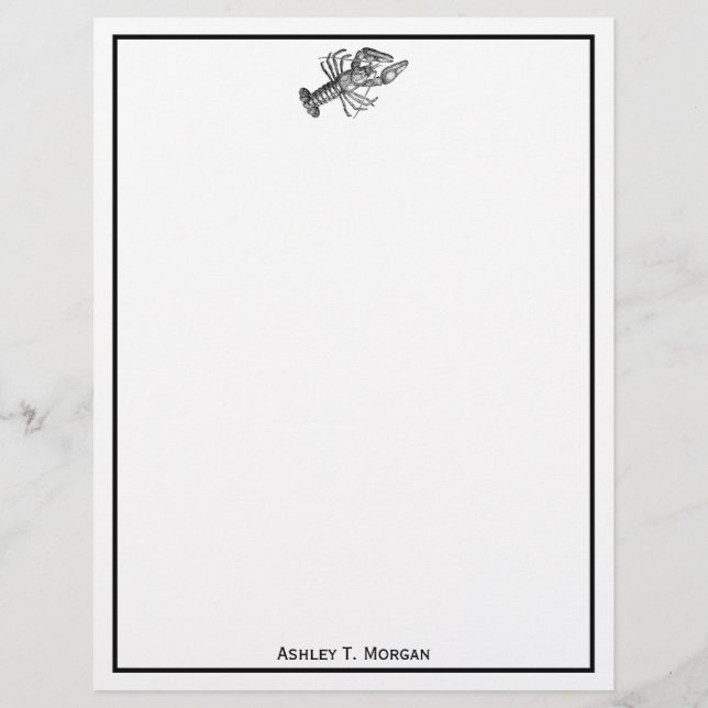 Vintage Lobster #1 Teckning (Framsida)