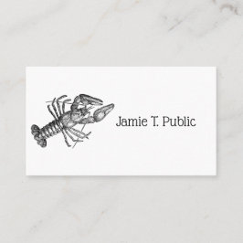 Vintage Lobster #1 Teckning Visitkort