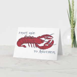 Vintage Lobster Kort