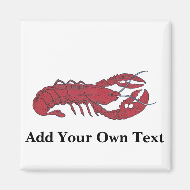 Vintage Lobster Magnet (Framsidan)
