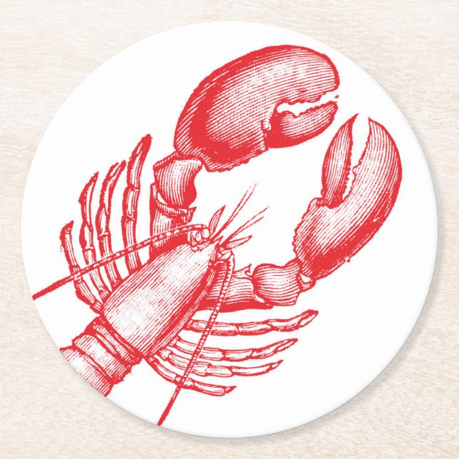 Vintage Lobster Underlägg (Framsidan)