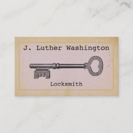 Vintage Locksmith Professionell Affärskort Visitkort