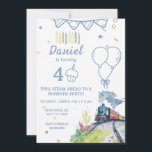 Vintage Locomotive Birthday-inbjudan till Tåg Kids Inbjudningar<br><div class="desc">Alla ombord på en vintage äventyr med vår Vintage Locomotive Birthday-inbjudan! Med klassiska lokomotiv och nostalgiska detaljer framkallar den här inbjudan den charm som det gamla tåg-resandet är. Det är perfektens väg till unga ledare i inbjudan för att fira en speciell födelsedagsresa. Oavsett om du planerar en lokomotiv-tematisk extravaganza eller...</div>