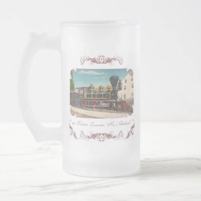 Vintage Locomotive Frosted Mugg (Vänster)