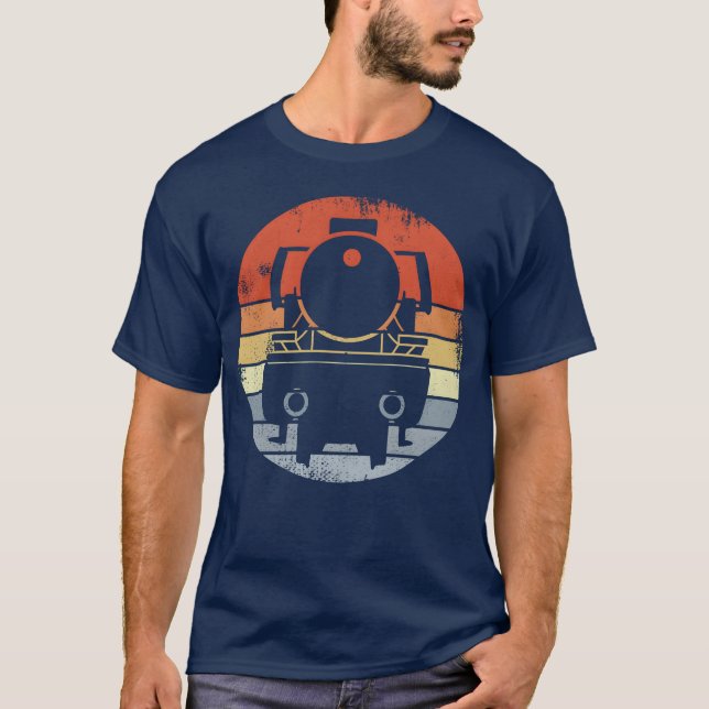 Vintage Locomotive gift T Shirt (Framsida)