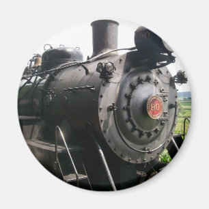 Vintage Locomotive Railroad Tåg Magnet