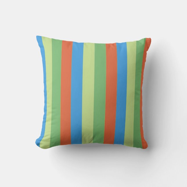 Vintage Lodrät stripe-abstrakt Kudde (Framsida)