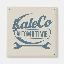 Vintage Logotyp Magnet