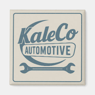 Vintage Logotyp Magnet
