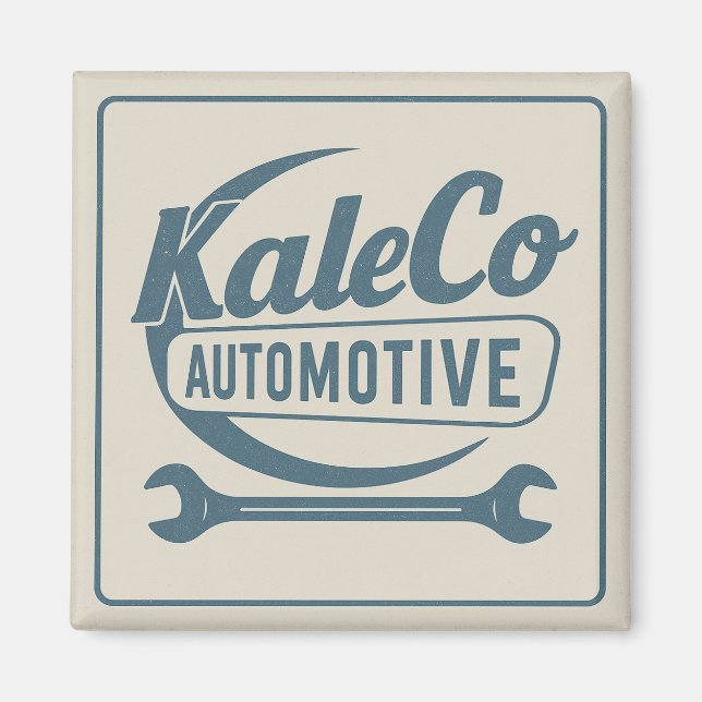 Vintage Logotyp Magnet (Framsidan)