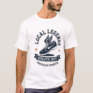 Vintage "Lokal LEGENDER" Atletikavdelningen Beving T Shirt