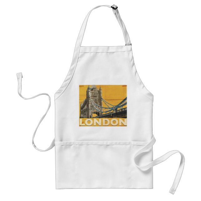 Vintage London-affisch Förkläde (Framsidan)