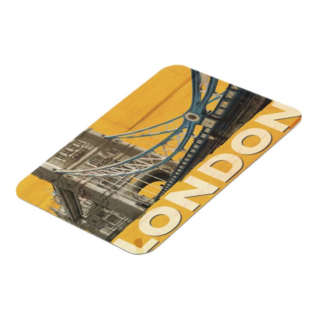 Vintage London-affisch Magnet (Vänstra Sidan)