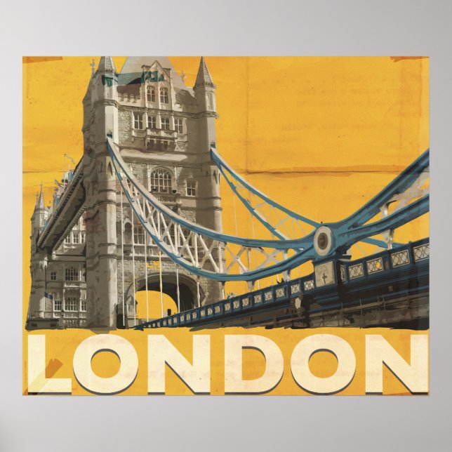 Vintage London-affisch Poster (Framsidan)