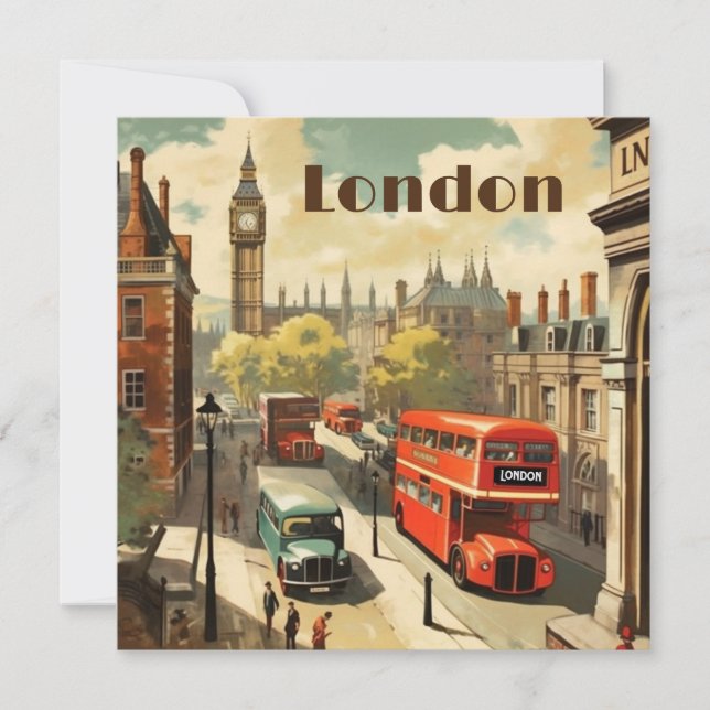 Vintage London Big Ben Anpassad text (Framsida)