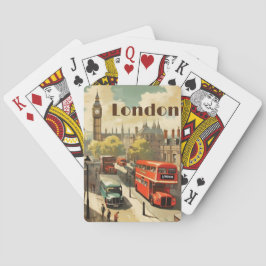 Vintage London Big Ben Anpassad text Casinokort