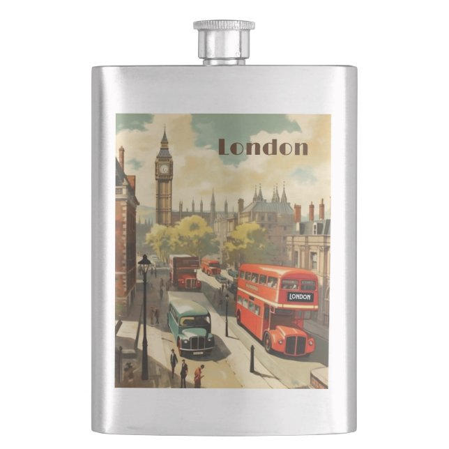 Vintage London Big Ben Anpassad text Fickplunta (Framsidan)