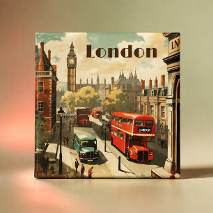 Vintage London Big Ben Anpassad text Magnet