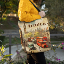 Vintage London Big Ben Anpassad text