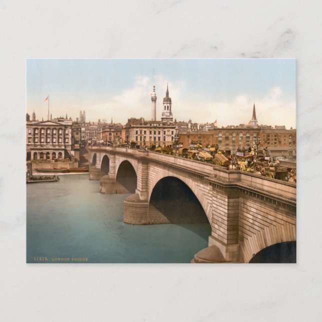 Vintage London Bridge London England Vykort (Framsida)