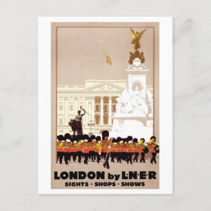 Vintage London England British Tourism Travel Vykort