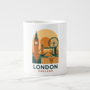 Vintage London England Resa Retro Jumbo Mugg