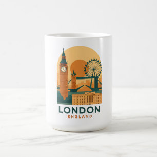 Vintage London England Resecaffe Mugg – Retro