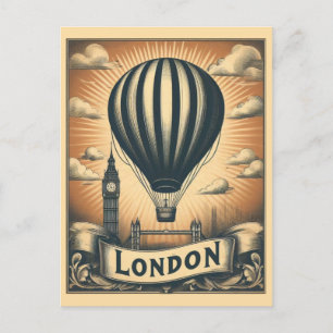 Vintage London England Retro British Travel Vykort