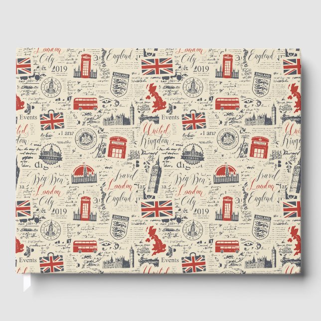 Vintage London Gästbok (Framsida)