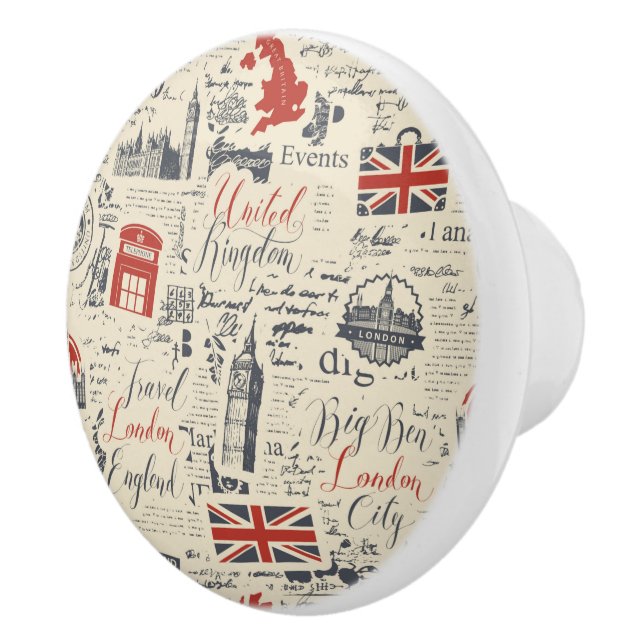 Vintage London Knob Knopp (Höger)
