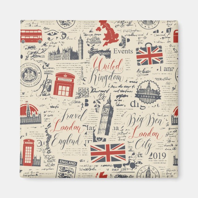 Vintage London Magnet (Framsidan)