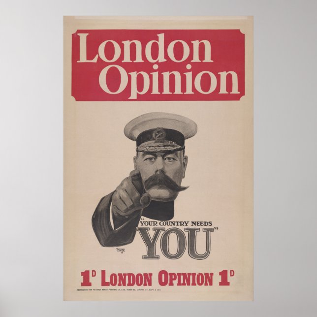 Vintage London Opinion Cover Poster (Framsidan)