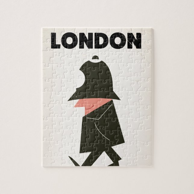 Vintage London Polisman reseskylt Pussel (Vertikal)