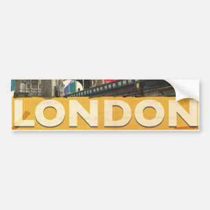 Vintage London Poster Bildekal