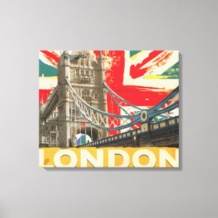 Vintage London Poster Canvastryck