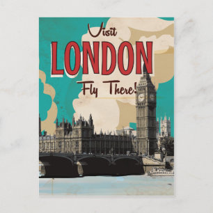 Vintage London-resemal Vykort