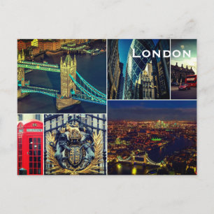 Vintage London Resor Turism vykort