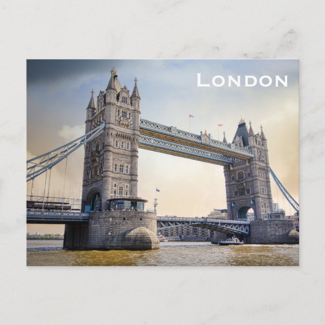 Vintage London Resor Turism vykort (Framsida)