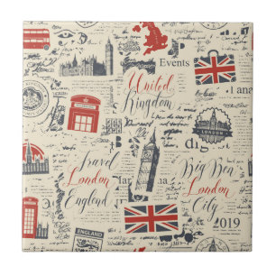 Vintage London Tile Kakelplatta