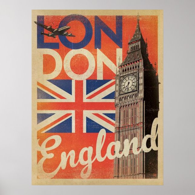 Vintage London Travel Poster (Framsidan)