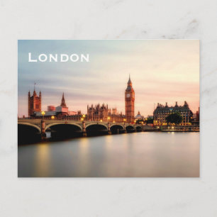 Vintage London Travel Tourism Postcard Vykort