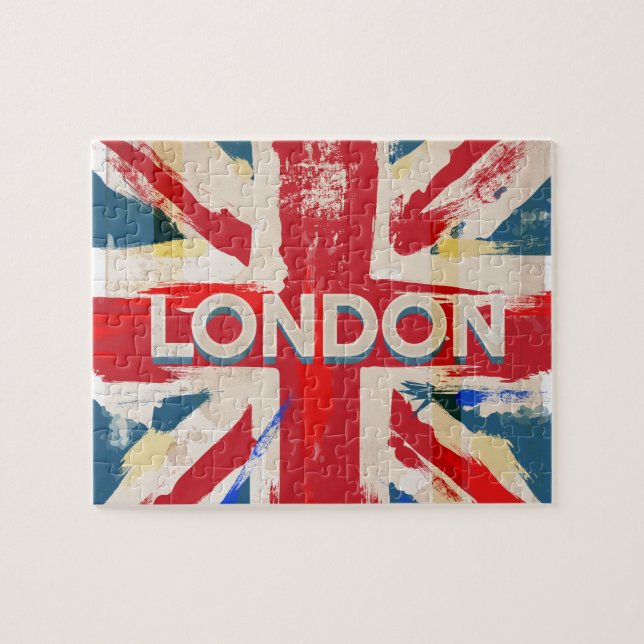Vintage London Union-affisch Pussel (Horisontell)