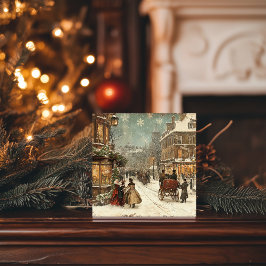 Vintage London Winter Classic Julkort