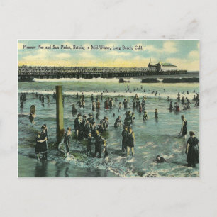Vintage Long Beach California Vykort