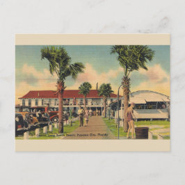 Vintage Long Beach Panama City Florida Postcard Vykort
